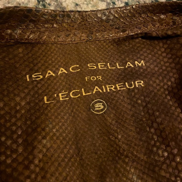 Isaac Sellam RARE Burmese Python Skin Leather Jacket, France, 2009 - Picture 9 of 9